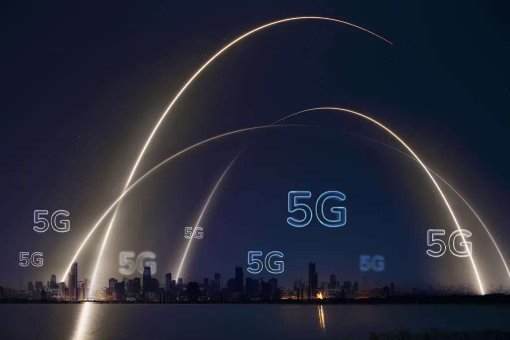 5g network smart city background technology 1 - آینده پزشکی از راه دور (تله مدیسین)